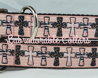 Easter Dog Collar Easter Floral Easter Cross Cheetah Easter Cross Dog Collar