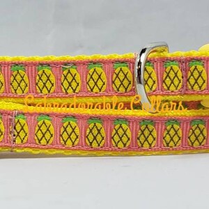 Collar para perros con forma de piña de 1/2&quot; Collar para perros con golosinas de verano Collar para perros de verano Correa para perros