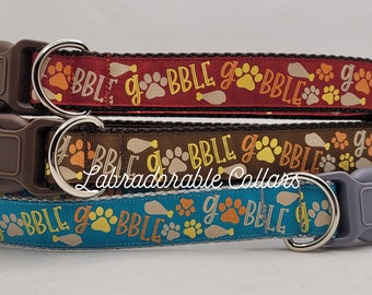 Collar para perro Gobble, collar para perro de Acción de Gracias, collar para pavo, correa para perro de pavo, arnés para pavo