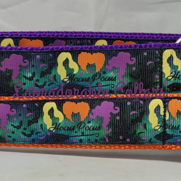 Hocus Pocus Bubblegum Beaded Dog Collar