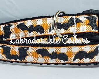 1/2" Halloween Hundehalsband Fledermaus Hundehalsband