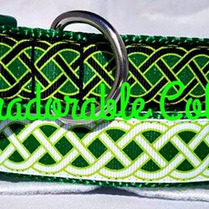 St. Patrick&#39;s Day Dog Collar Celtic Knot Dog Collar