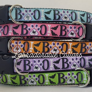 Boo Dog Collar Ghost Halloween Dog Collar Pumpkin dog collar pumpkin dog leash pumpkin harness fall dog collar fall dog leash