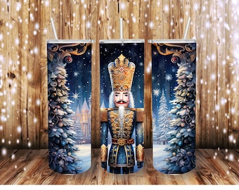 Vaso Cascanueces con Pajita Vaso Navideño Vaso