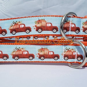 Halloween Dog Collar Pick up truck Thanksgiving Dog Collar Pumpkin dog collar