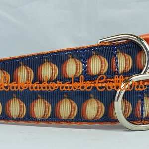 3/4&quot; Halloween Dog Collar Thanksgiving Dog Collar Pumpkin dog collar pumpkin dog leash pumpkin harness
