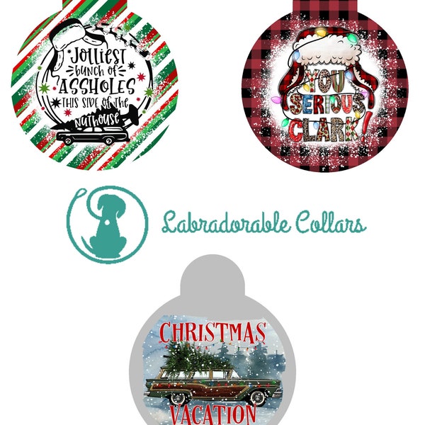 Christmas Vacation Pet ID Tag Christmas Pet ID Tags Dog ID Tag Dog Tag Personalized Pet Name Tag