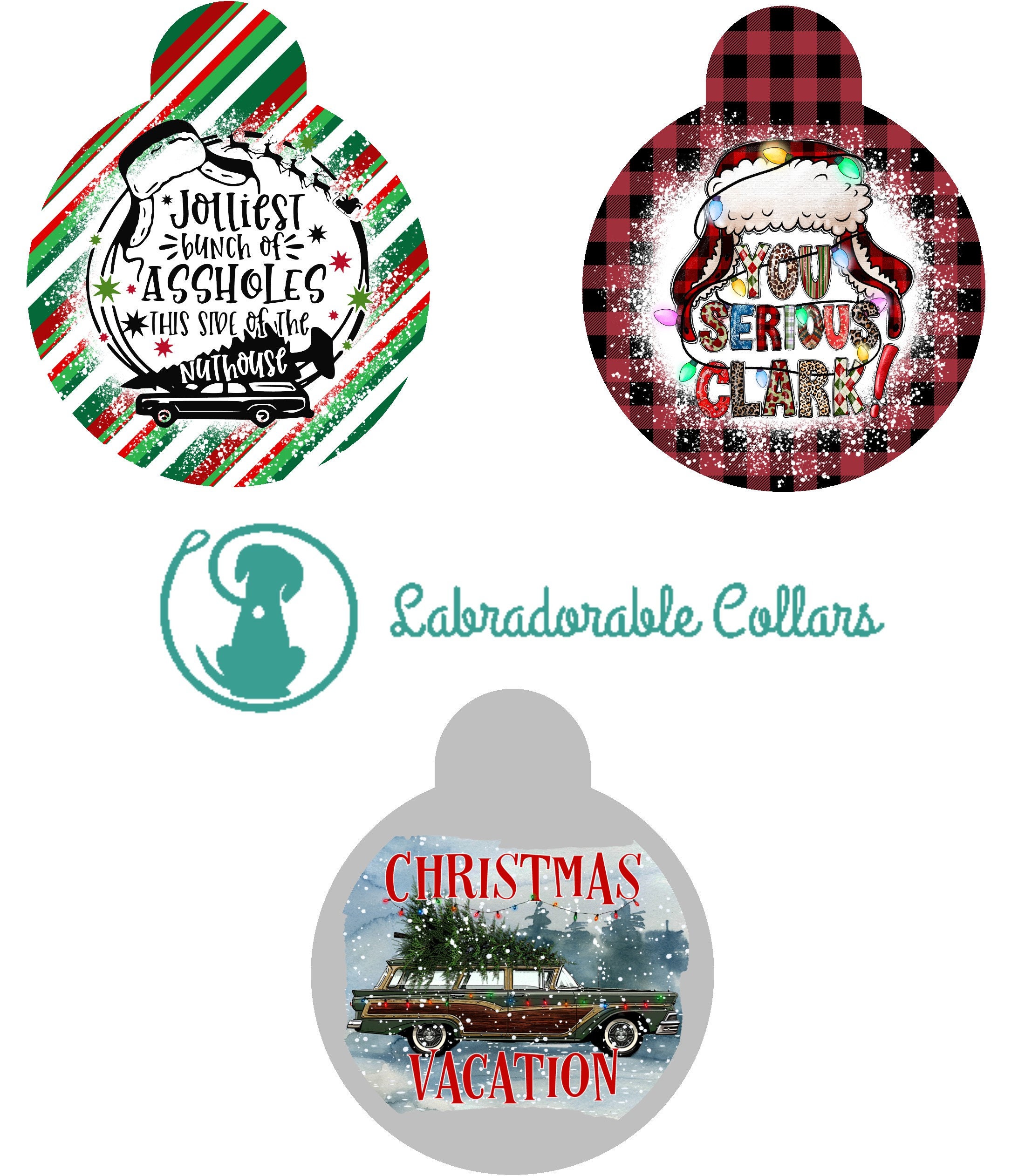 Christmas Vacation Pet ID Tag Christmas Pet ID Tags Dog ID Tag Dog Tag Personalized Pet Name Tag