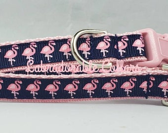 1/2" Flamingos Hundhalsband Sommarhundhalsband Hundkoppel