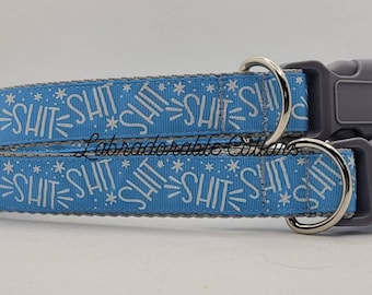 Collar de perro de mierda, malas palabras, collar de perro, correa, arnés