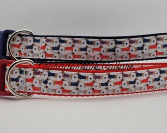 Collar de perro del 4 de julio Collar de perro patriótico Collar de perro americano