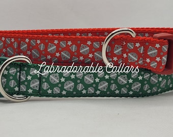 Collar navideño para perro con cascabeles