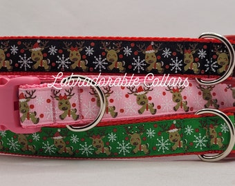 Collar de perro navideño Collar de perro de reno Collar de perro de Rudolph