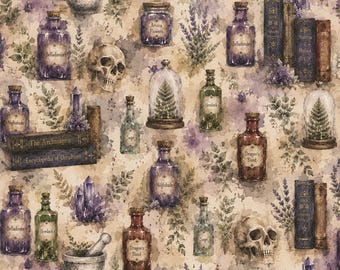 Kit de diario de estilo boticario vintage / Materiales efímeros góticos para acuarela, suministros de estilo Dark Academia.