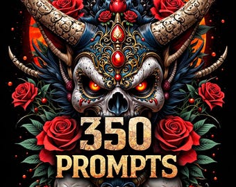 Tattoo Flash AI Art Prompts | Traditional, Dark, Horror Art (Digital Download PDF)