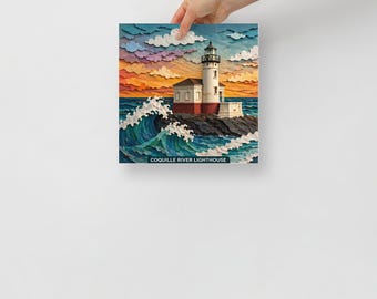 Coquille River Lighthouse Poster