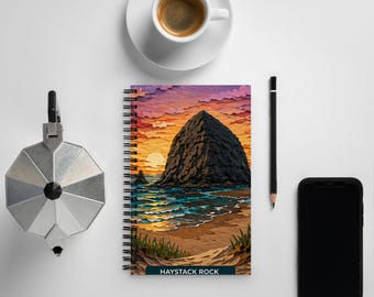 Haystack Rock Spiral Notebook