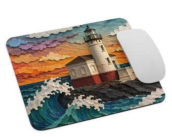 Coquille River Lighthouse Mouse pad