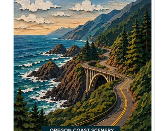 Oregon Coast Scenery Magnet