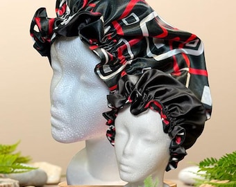 Homemade Satin Bonnets