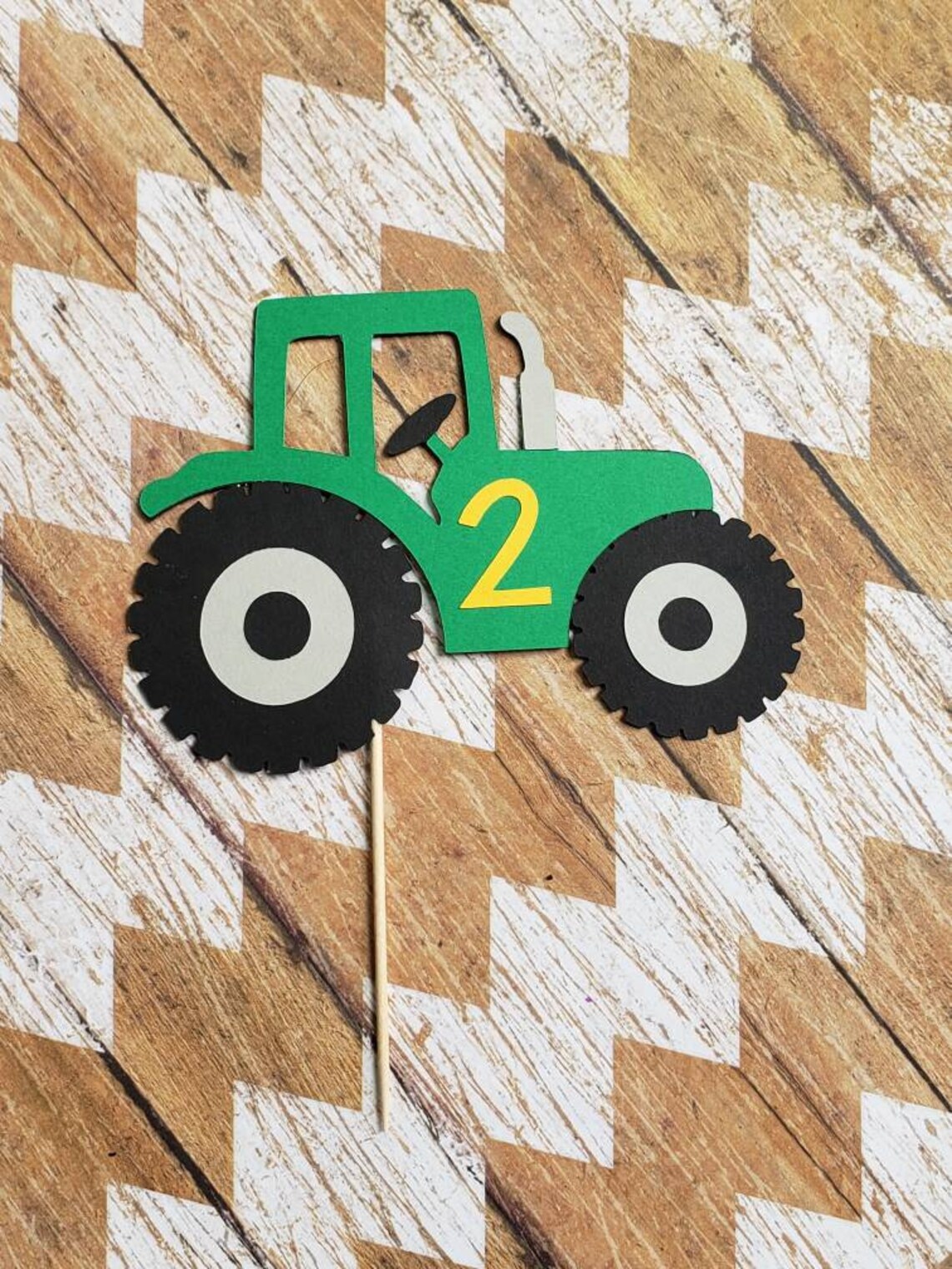 Tractor Birthday Cake Topper Tractor Party farm Party Etsy