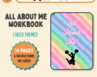 Cuaderno de actividades "Todo sobre mí" para niños / Material imprimible para terapia / Actividades dirigidas por niños / Herramientas de asesoramiento socioemocional