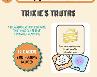 Trixie's Truths | Therapy game for kids | SEL & complex emotions activity | Digital download