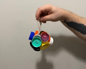 The Bobo – Mini-Sized Upcycled Cap Rattle For Percussion & Drums, Music Class, Kids