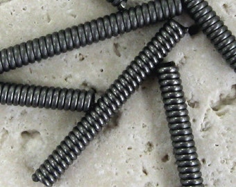 3/4"  Tubes of Coiled Wire Bead Findings.  3 dz.