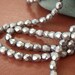 4mm Czech Facet Glass Beads in Pearl Matte Silver. 36 pcs.