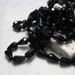 10x7mm Czech Facet Glass Teardrop Beads in Jet. 2 dz.