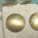 Vintage 7/8" Hammered Round Findings w/Holes. 1 dz.