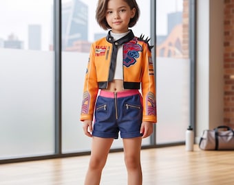 Costume New Kids Clothes K POP  Rumi Cosplay Stylish Outfit Birthday Party Cosplay Set,