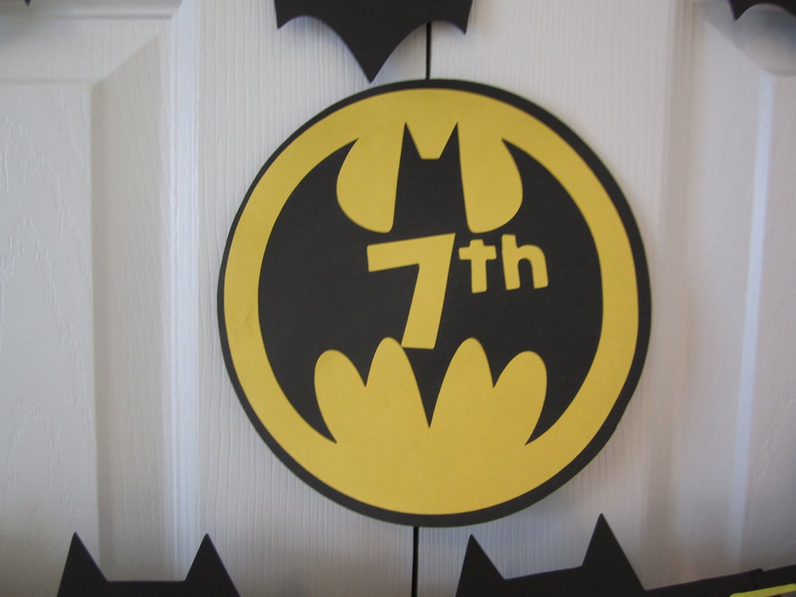 Batman Birthday Banner Personalized With Name Etsy