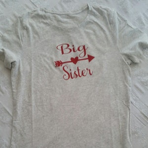 Camiseta de hermana mayor