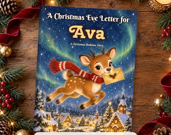 Personalized Christmas Book for Kids with Name, Letter from Santa Storybook, Christmas Eve Gift PDF