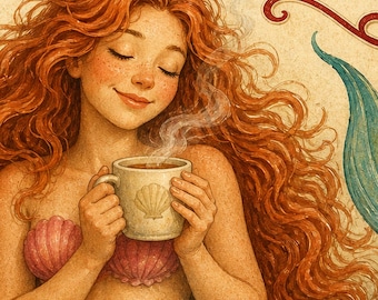 Mermaid Coloring Book for Adults | 110 Ocean Pages | Printable PDF Instant Download