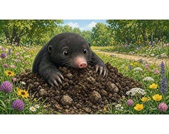 Mole's ABC Meadow: Children's Alphabet Storybook (PDF Download)