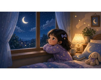 Luna and the Quiet Moon: Calm Bedtime Story for Ages 3-6 (PDF)