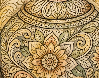 Intricate Pattern Coloring Book Vol 2 | 28 Meditative Pages for Adults | Printable PDF Download