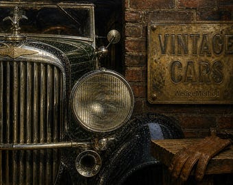 Vintage Cars Coloring Book PDF, 40 Classic Adult Pages Instant Download