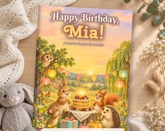 Personalized Birthday Book for Kids with Name and Age, Custom Storybook, Party Gift, PDF