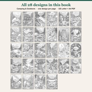 Every coloring design in the book shown as small previews
