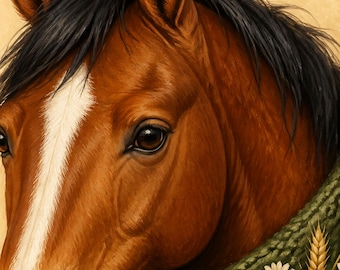 Horses Coloring Book for Adults | 20 Equine Pages | Printable PDF Instant Download