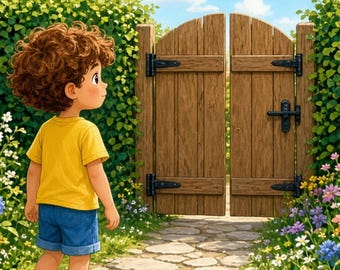 Letter Hunt at the Gate: Children's Story for Ages 3-6 (PDF Instant Download)