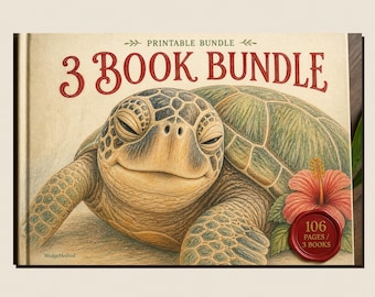 Intricate Pattern, Camping & Tropical Bundle | 106 Printable Pages | 3 Adult Coloring Books PDF