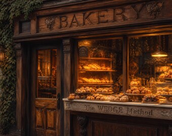 40 Bakery Coloring Book PDF, Pastry Adult Pages, Instant Download