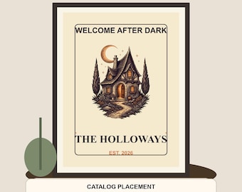 Halloween New Home Poster — Personalized Digital Keepsake Template