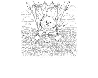 Cats & Dogs Coloring Book | 60 Pages | For Pet Lovers Who Want to Relax Without a Screen | Detailed Adult Coloring PDF