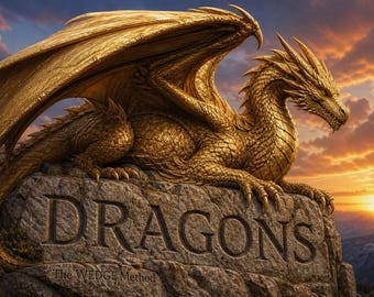 Dragon Coloring Book for Adults | 20 Fantasy Pages | Printable PDF Instant Download